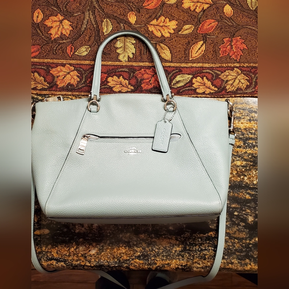 Coach Prairie Ice Blue Crossbody Satchel Bag